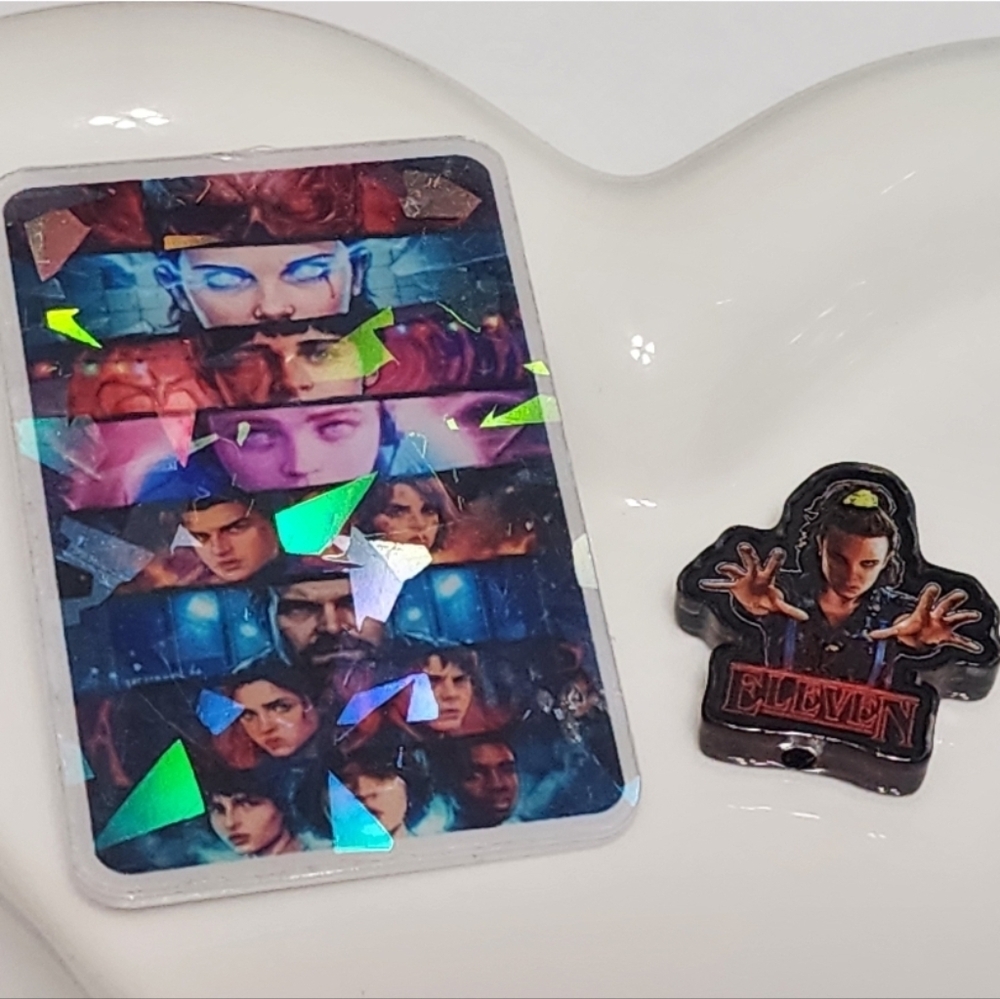 Flatback Focal Bead Strange Badge Crafts Keychain Planar Flats Holographic‎